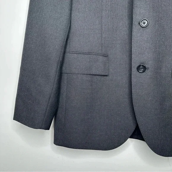 J. Crew Grey Ludlow Italian Super 120’s Wool Two Button Blazer Sport Coat 36R